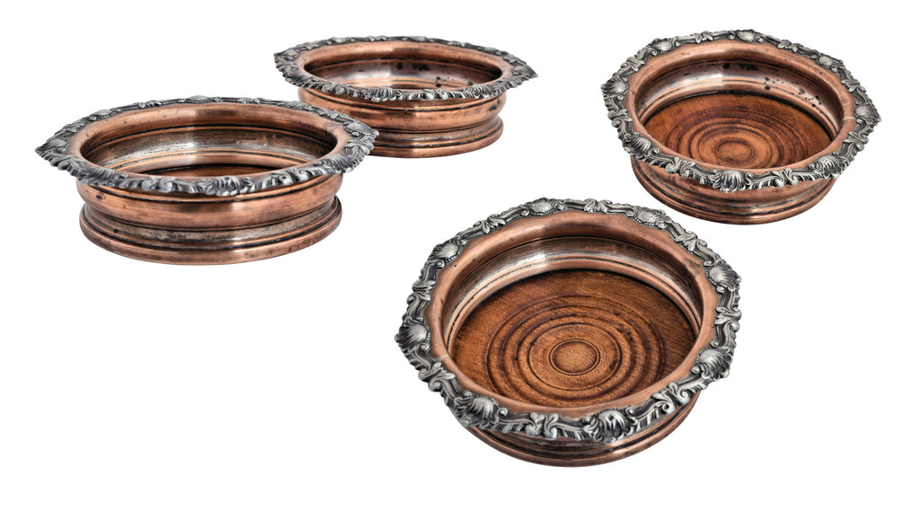 19th Century English wine coasters