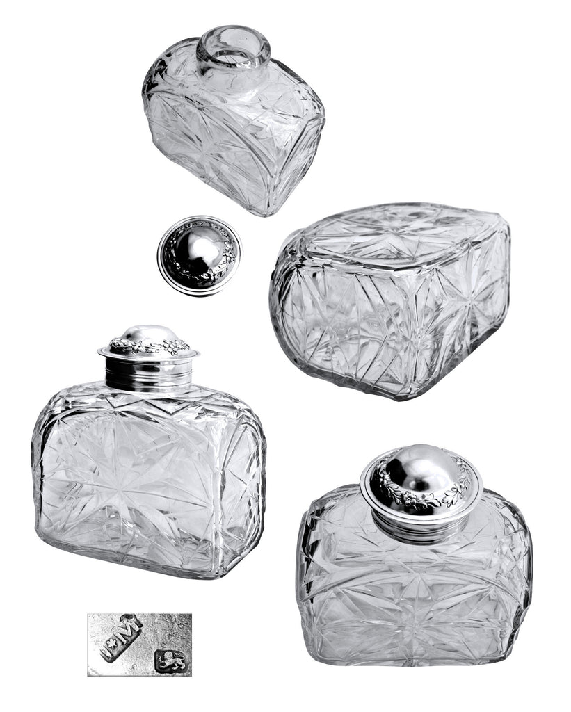 An English cut glass decanter