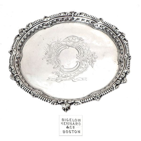 Silver decanter coaster