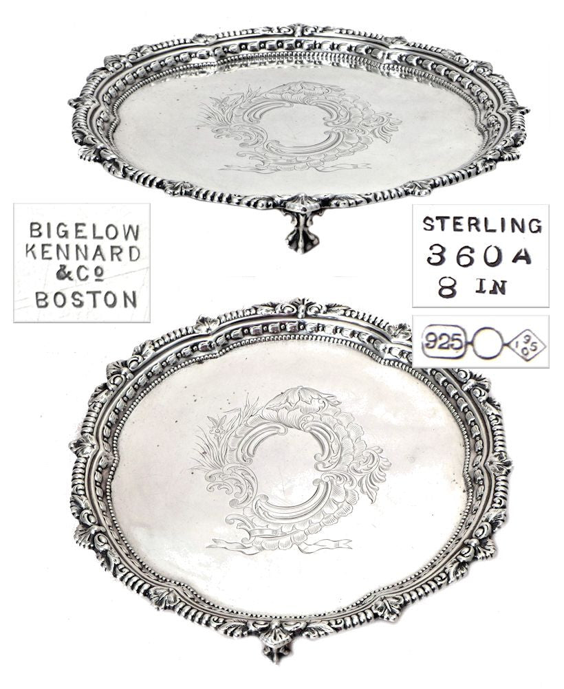 Silver decanter coaster