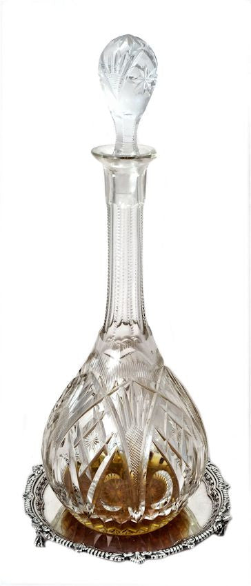 Silver decanter coaster